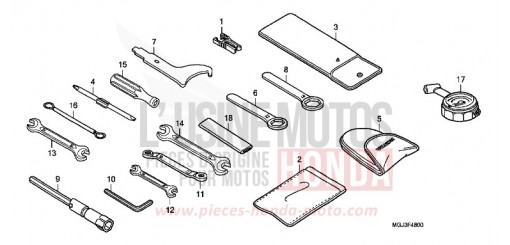 OUTILS CBF1000FAB de 2011